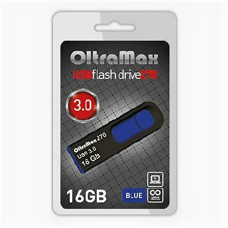 USB flash накопитель OltraMax 270 16GB Blue