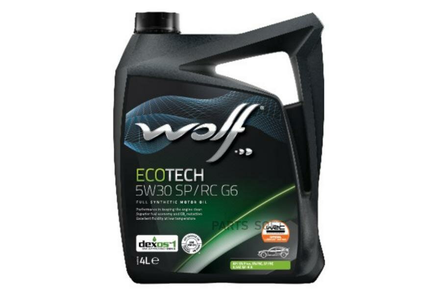 WOLF OIL 1047292 Масо моторное ECOTECH 5W30 SP/RC G6 4L