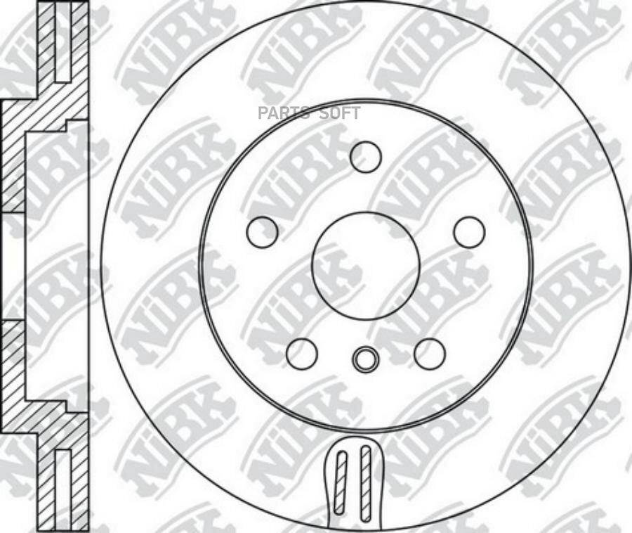 NIBK RN1706 Диск торм.
