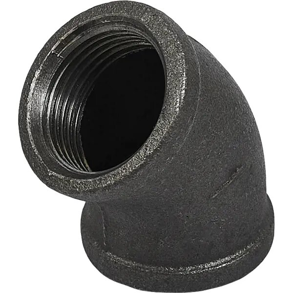 фото Уголок 45° 1" чугун цвет черный