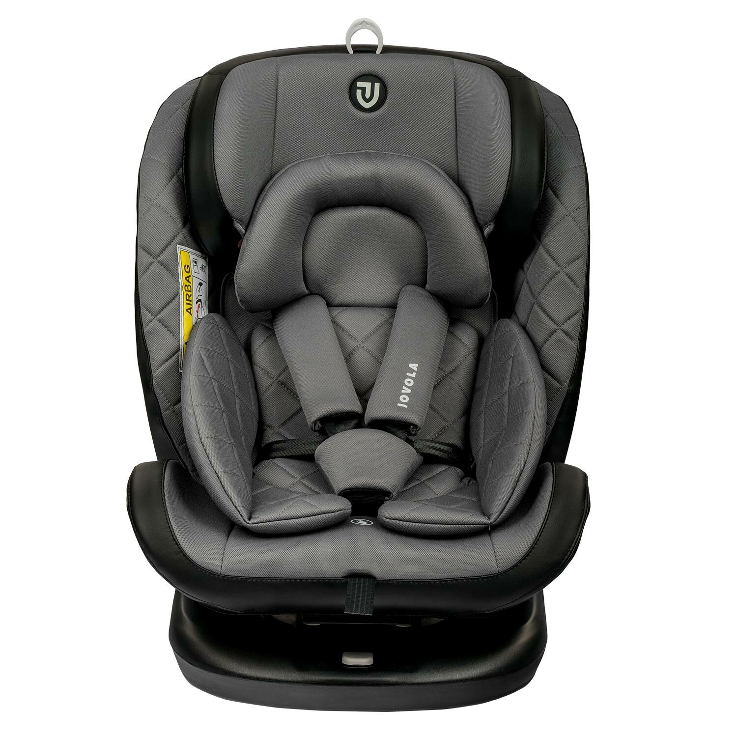 Автокресло Fuller ISOFIX группа 0+1+2+3 (0-36 кг) серия JOVOLA (Indigo) (упак.1 шт.) (серый-черны