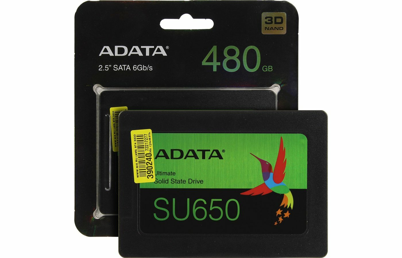 SSD накопитель ADATA 480Gb SU650 /ASU650SS-480GT-R/