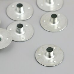 Держатель для фитиля круглый металл 2х2х0,7 см(10 шт.)