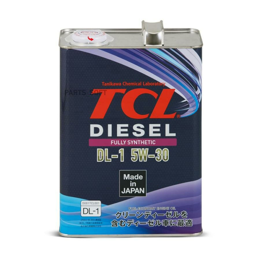 TCL D0040530 Масо дя дизеьных двигатеей TCL Diesel, Fully Synth, DL-1, 5W30, 4