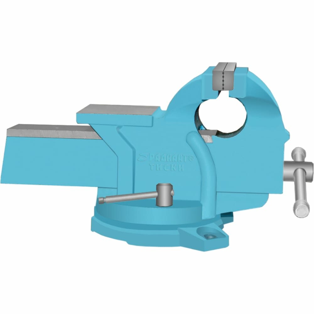 Чугунные поворотные слесарные тиски радиант ТСЧ-125