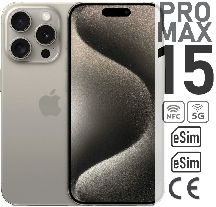 Смартфон Apple iPhone 15 Pro MAX 512 ГБ, Dual еSIM, титан