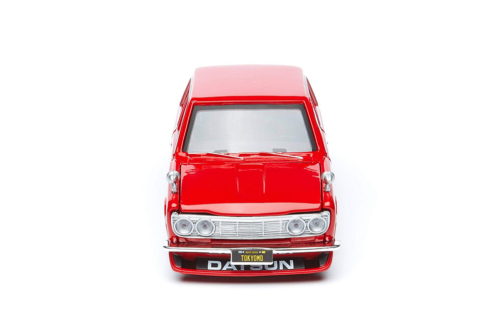 Maisto Сборная машинка "Design Kit - 1971 Datsun 510" 1:24, красный - фото №9