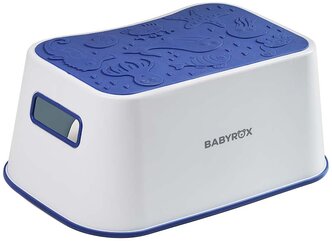 Стульчик-подставка BABYROX Step Stool белый с синим 2063.BL