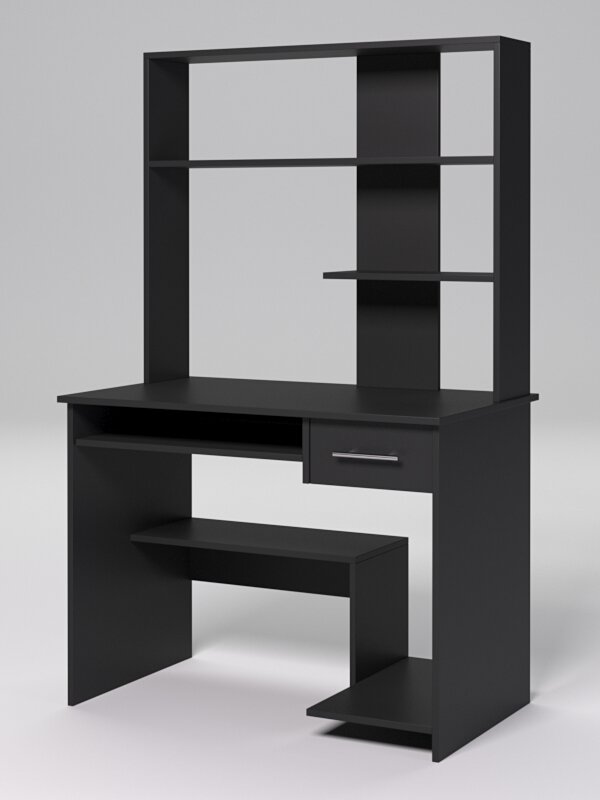 Компьютерный стол "менеджер" №30 Черный 100 x 60 x 160 см (ДхШхВ)