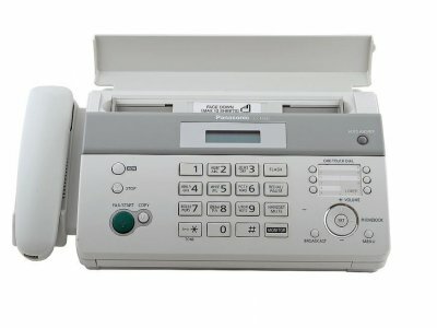 Факс на термобумаге Panasonic KX-FT982RU-W белый