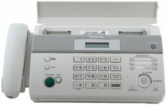 Факс на термобумаге Panasonic KX-FT982RU-W белый