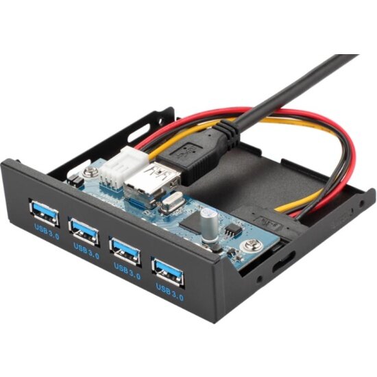 Планка USB на переднюю панель 3.5" Hiper IFP3-U34, 4 x USB 3.0 HUBs