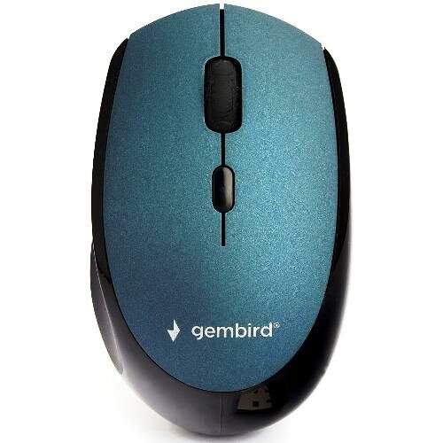 Мышь беспроводная Gembird MUSW-354B бесшумный клик.синия