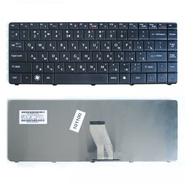 Клавиатура для ноутбука Acer eMachines D525 D725 Aspire 4732 4732z Series. Плоский Enter. Черная без рамки. PN: AE30255TI