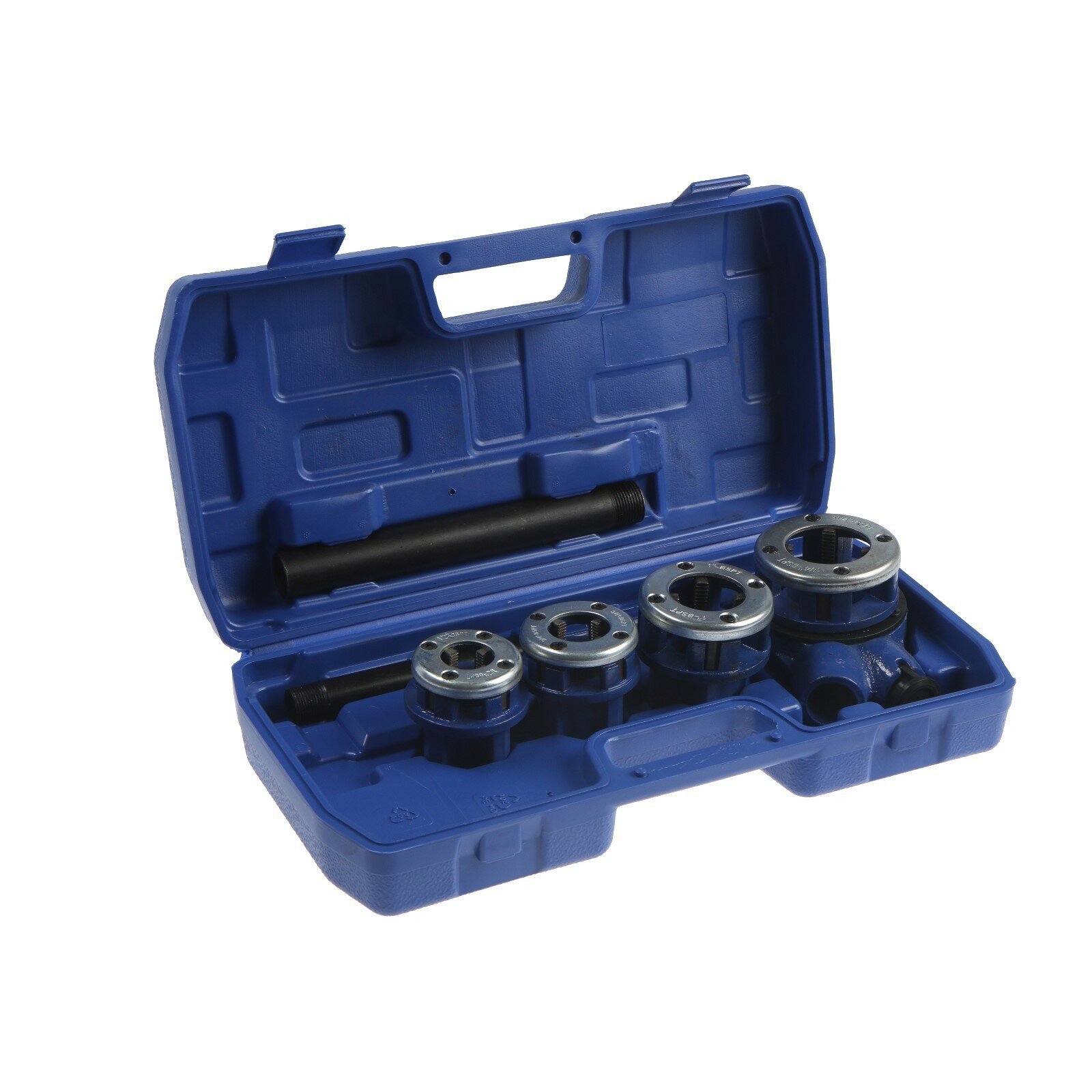 фото Набор клуппов трубных тундра, 1/2"-3/4"-1"-1 1/4" + трещотка в сборе, 7 предметов