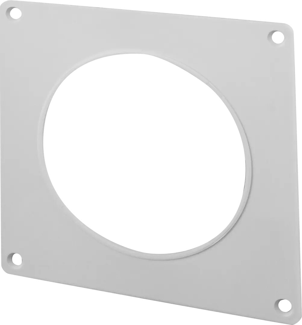 фото Пластина настенная для круглых воздуховодов Equation D100 мм пластик