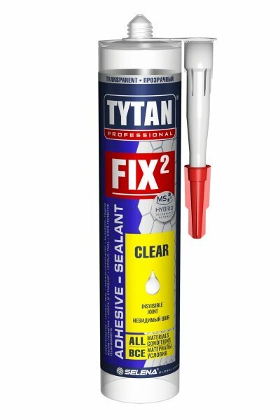 Клей-герметик MS-полимер Tytan Professional Fix² Clear прозрачный (290мл)