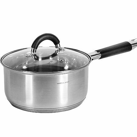 фото Ковш 1,5л нерж/сталь с крышкой сил/руч 30997-3 KSMB-30997-3