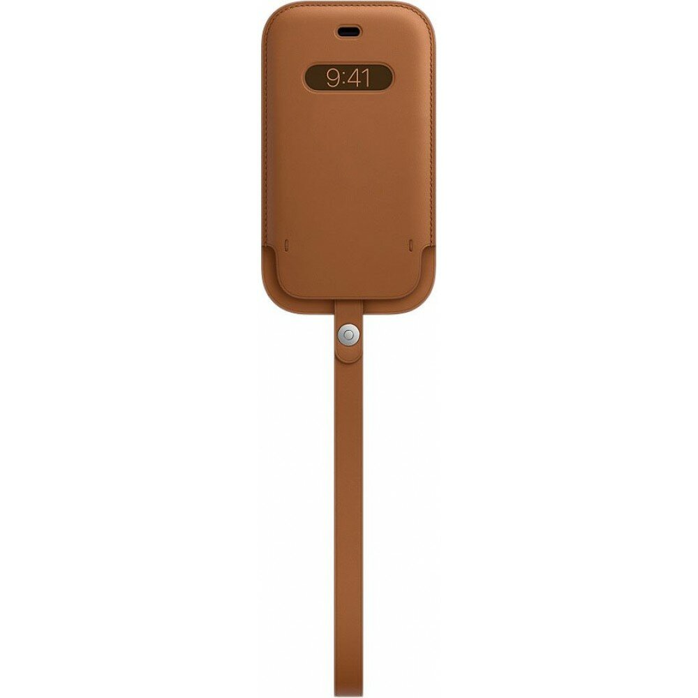 Чехол-конверт Apple iPhone 12 mini Leather Sleeve MagSafe Saddle Brown (Золотисто-коричневый) MHMP3ZM/A