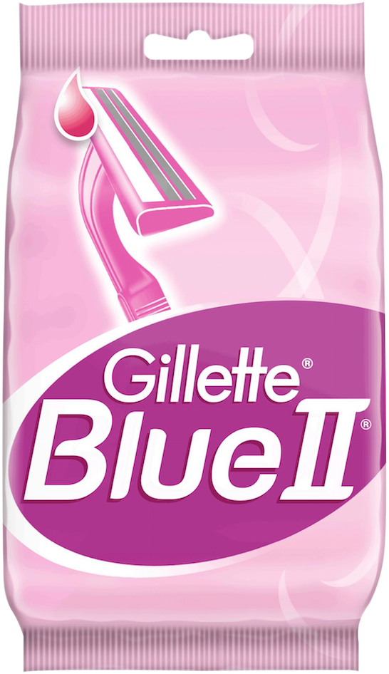 Бритва Gillette Blue II одноразовая женская 4шт+1шт подарок