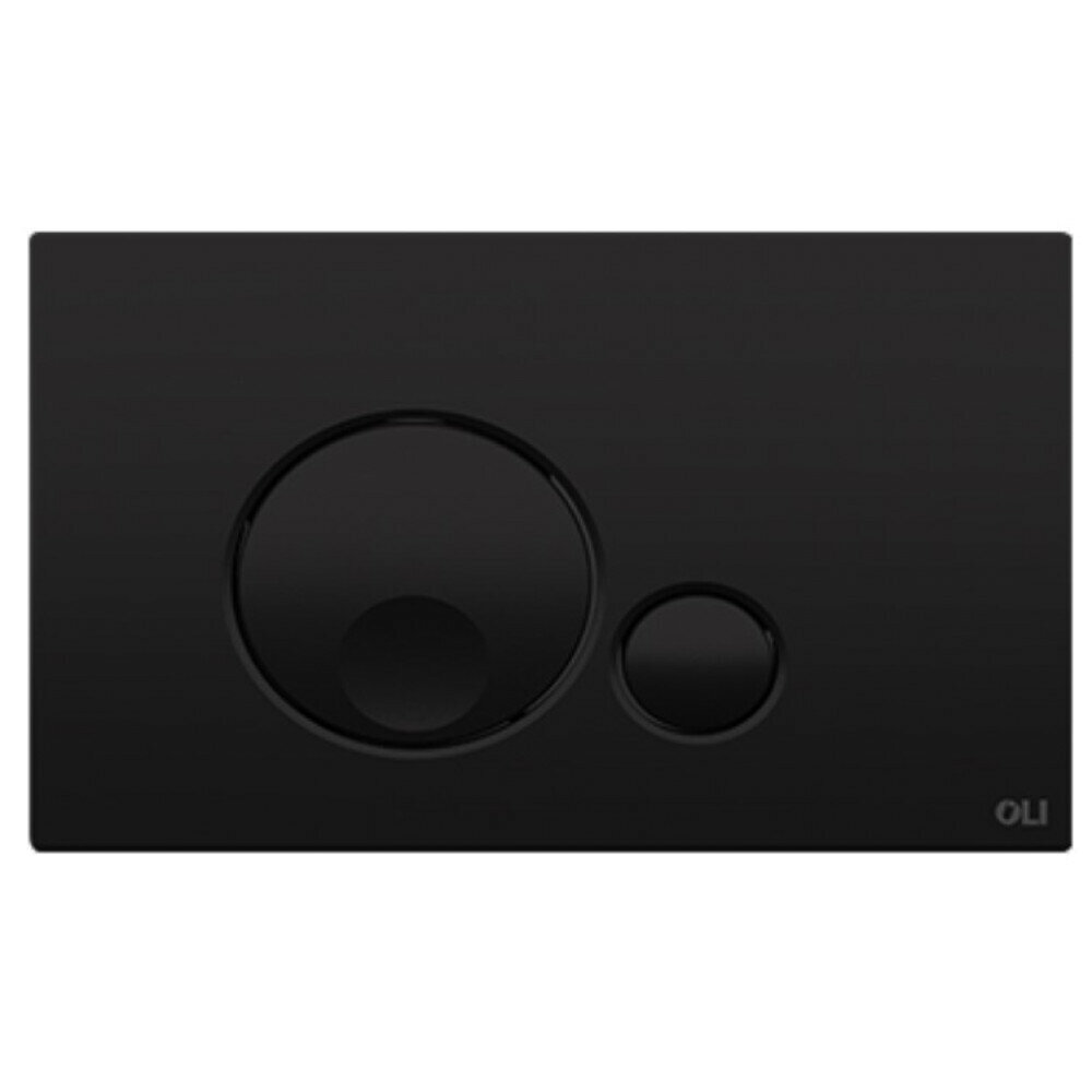 Кнопка смыва OLI Globe, пластик soft-touch черный