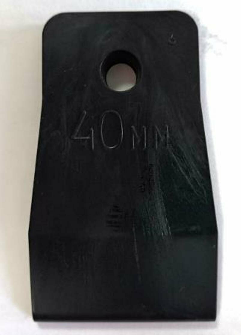 фото Шпатель резиновый, цвет: черный, 40мм