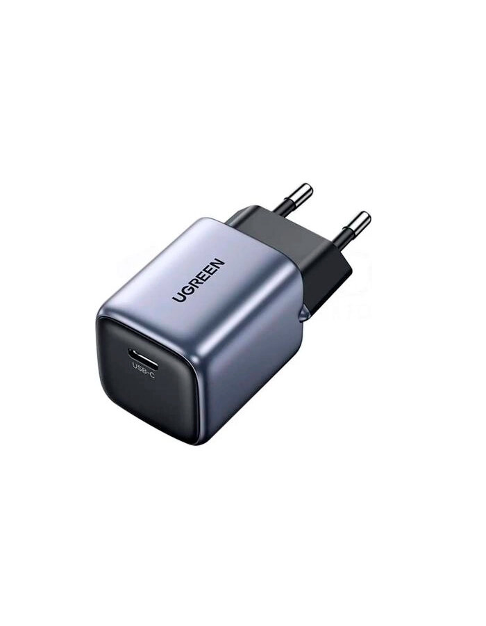 Сетевое зарядное устройство UGREEN CD319 (90666) Nexode Mini USB-C 30W PD GaN Fast Charger EU серый космос