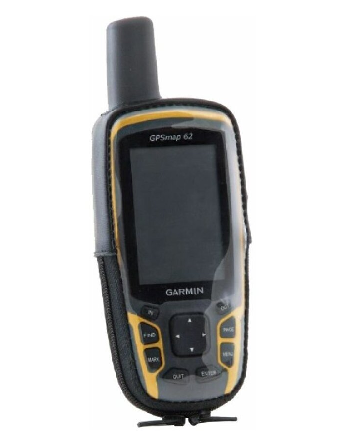 Garmin GPSMAP 64 / 62 чехол натуральная кожа зажим с окном для зарядки (02-112)