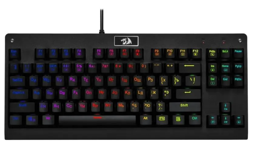 Клавиатура Redragon Dark Avenger 2 K568RGB-2 USB 89КЛ, подсветка клавиш 70770