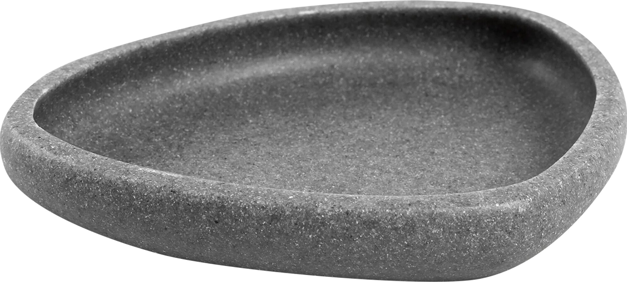 фото Мыльница Raindrops Чёрный камень полирезина