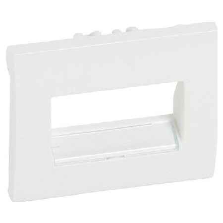 Galea Life 777075 Крышка розетки компьютерной (2хRJ45/RJ11, white) Legrand - фото №1