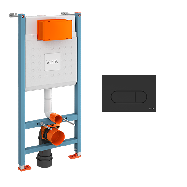 Комплект инсталляции Vitra Core для унитаза с черной панелью смыва Root 800-1874