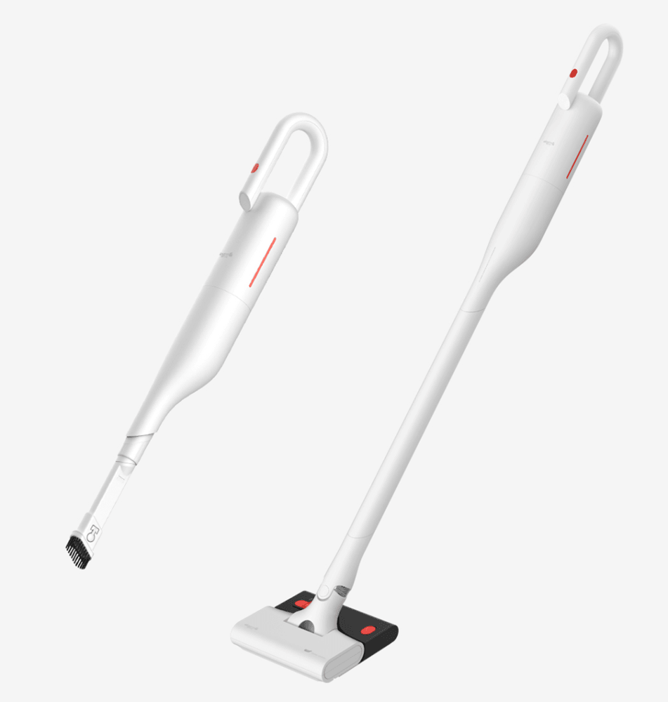 deerma Пылесос deerma Vacuum Cleaner VC01 Max White, 100W, Dust tank capacity: 0.6L, Battery capacity: 2500 mAh, Working time: 45min (on turbo mode: 20min), Charging time: 4.5h, Filter type: HEPA