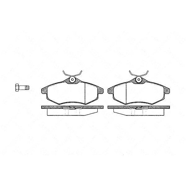 STELLOX 892 000-SX (16 114 571 80 / 16 172 570 80 / 1611457180) колодки дисковые п.\ Citroen (Ситроен) c2 / c3 1.1i / 1.4i / 1.4hdi