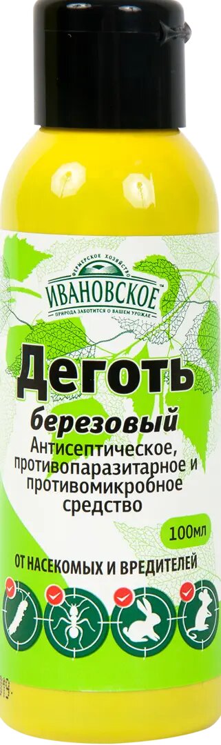 Средство для защиты садовых растений от вредителей «Дёготь берёзовый» 100 мл