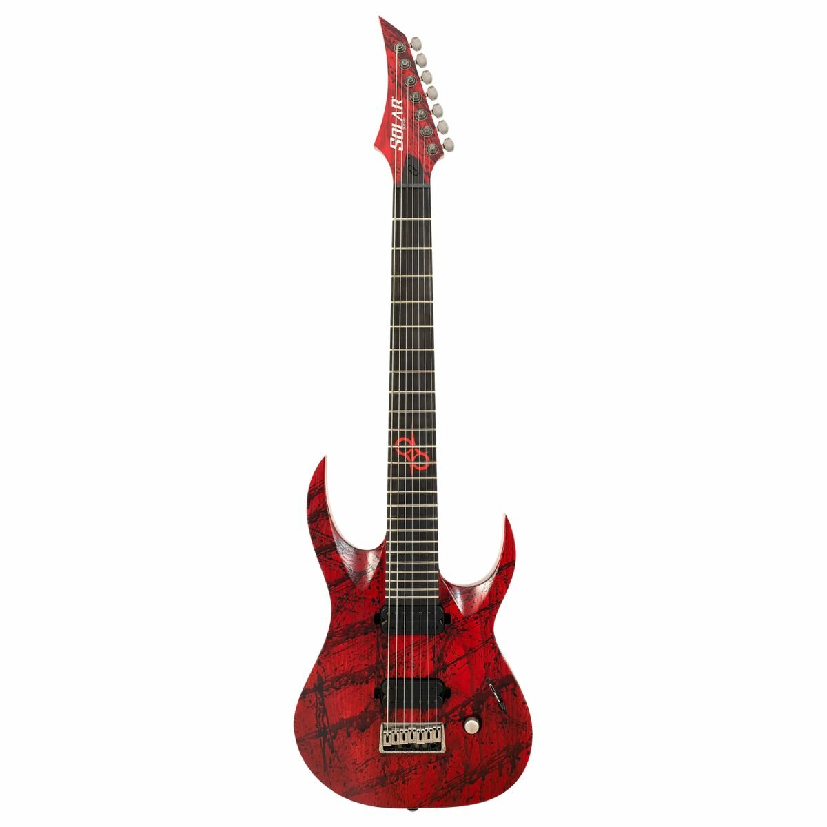 Solar Guitars A2.7 Canibalismo+ 7-струнная электрогитара цвет красный