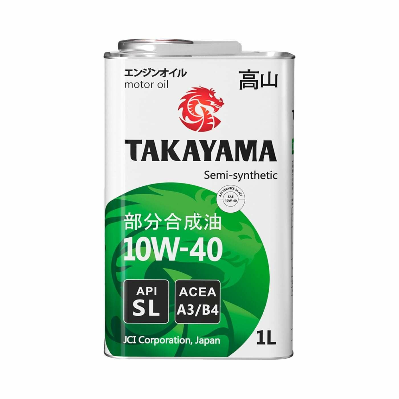 Масло моторное TAKAYAMA 10W40 API SL A3/B4 (1л)