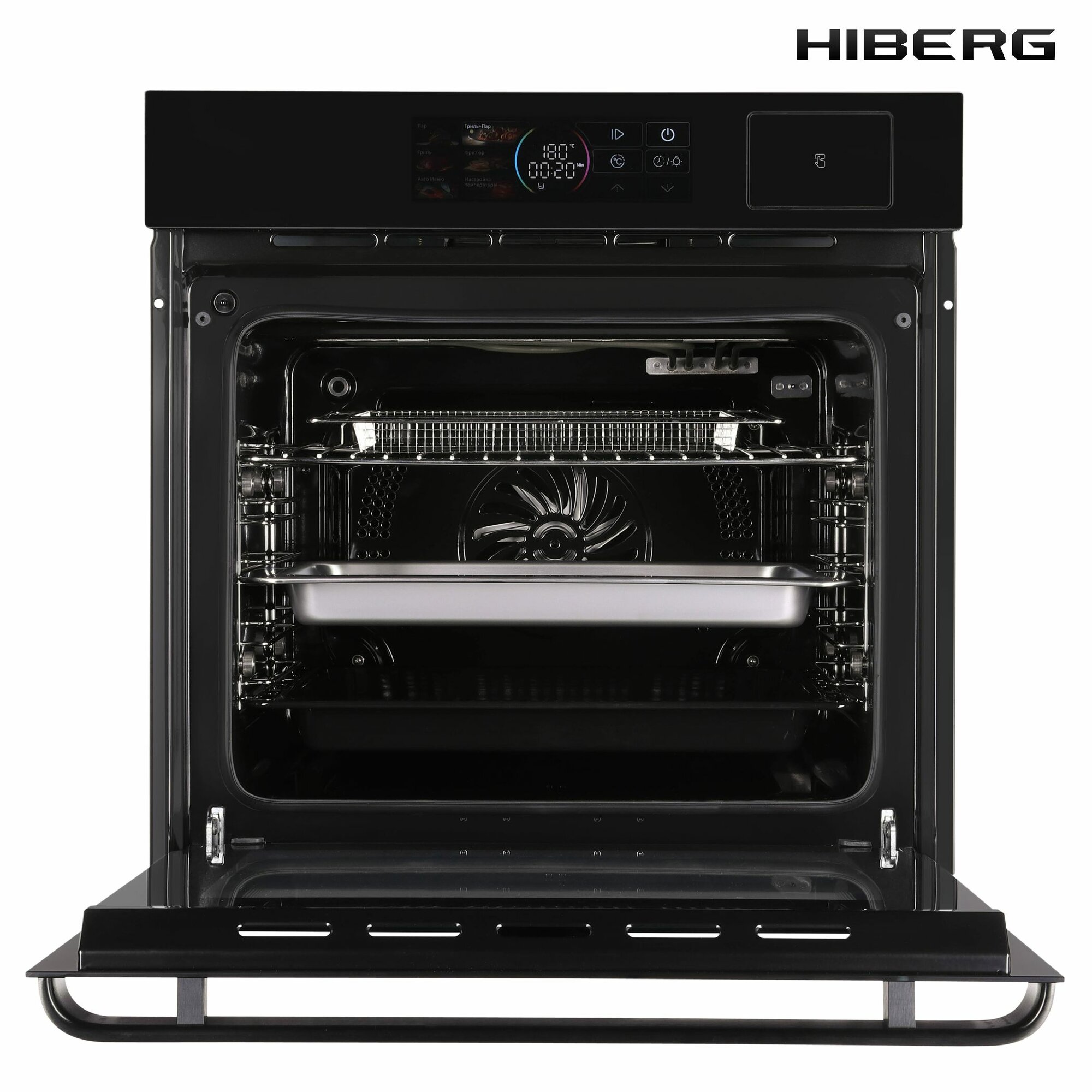 Электрический духовой шкаф HIBERG S-VM 6415 B SMART с фритюром и функцией приготовления на пару - фотография № 3