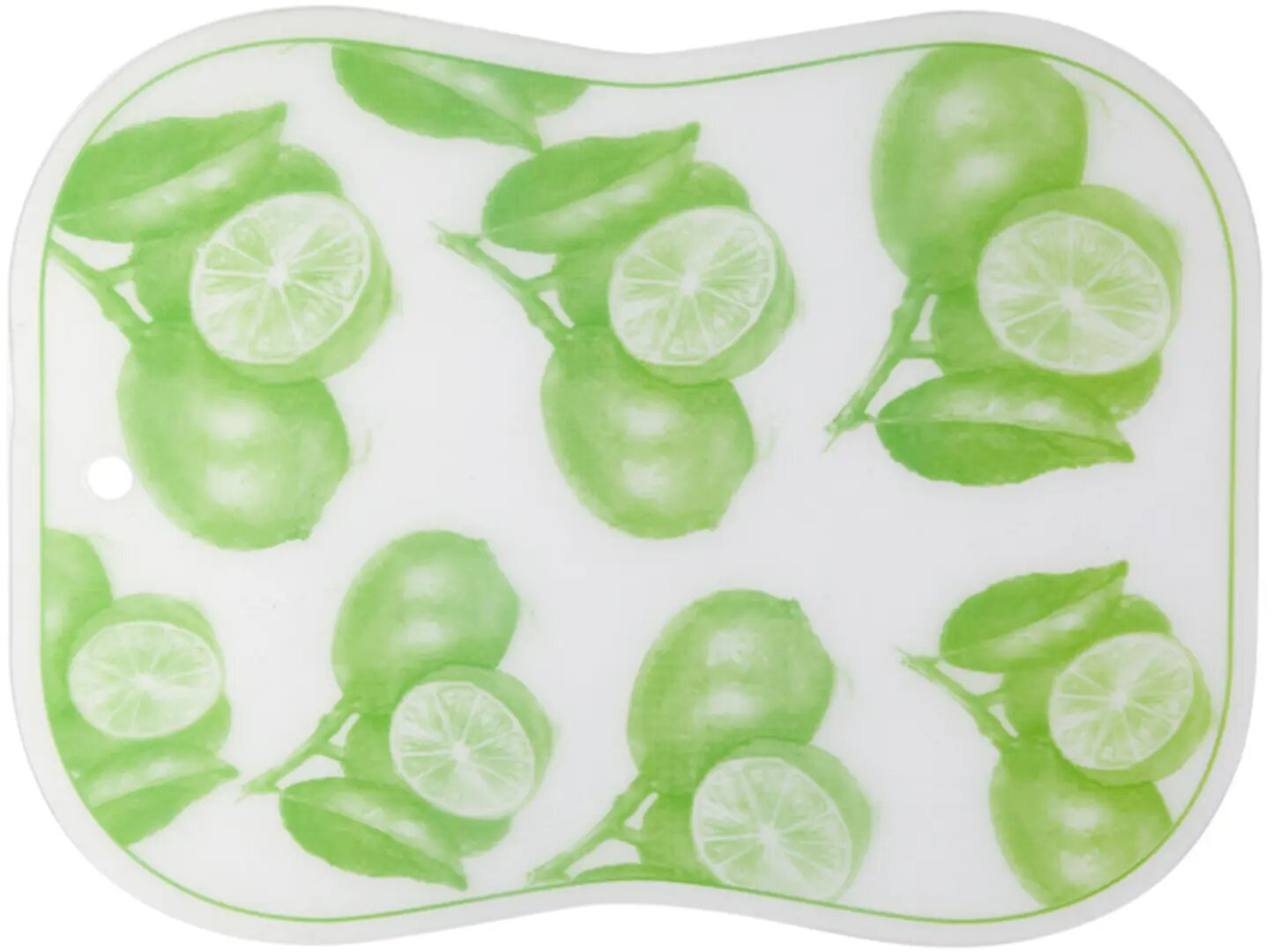 фото Разделочный мат Лимон зеленый 30x40 см прозрачная основа