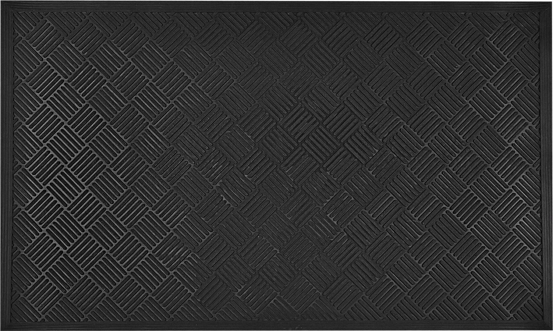 Коврик Inspire придверный резина TATUI 90x150 см цвет черный - фотография № 1