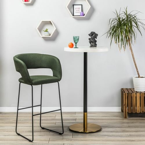 фото Кресло барное R-home Hugs тёмно-зеленый/Линк