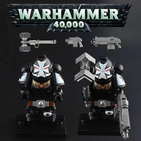 Фигурки Warhammer 40K Адептус Астартес / минифигурки Вархаммер Космодесант / набор фигурок Warhammer Ангелы Смерти