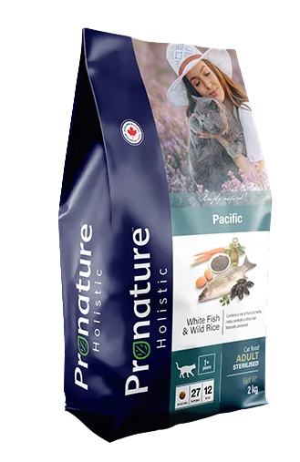 фото Pronature Holistic Pacific корм для стерилизованных кошек, океаническая белая рыба и рис