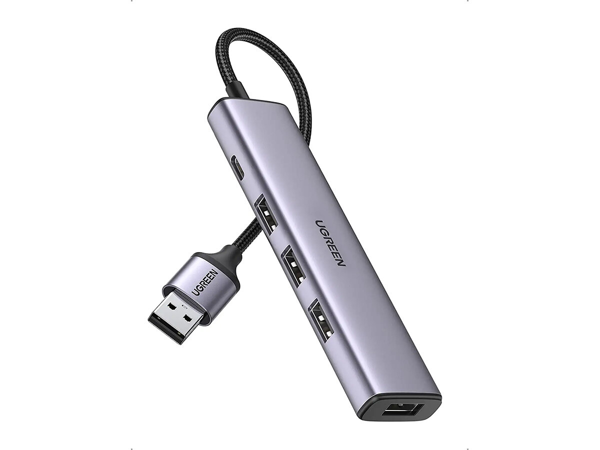 UGREEN USB-хаб UGREEN CM473 Space Gray (20805)