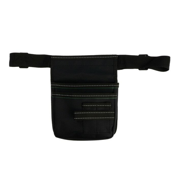 фото Сумка поясная универсальная для инструмента тундра, 1-секционная, оксфорд 650ПВХ, 4 кармана