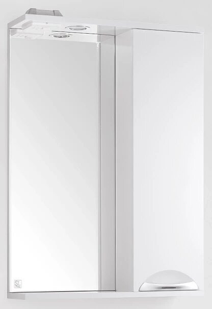 Зеркальный шкаф 55х83 см белый глянец Style Line Жасмин LC-00000039