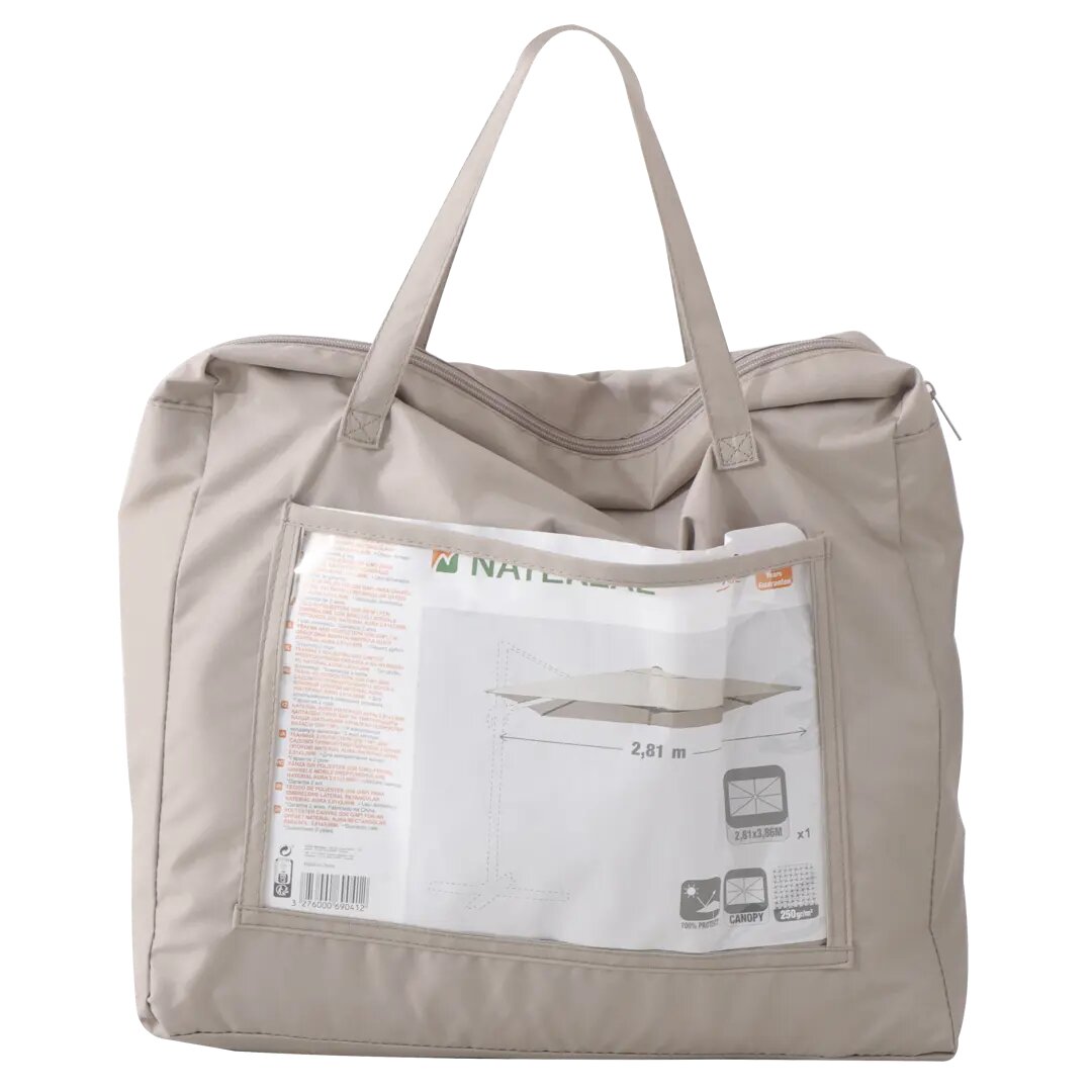 фото Тент для садового зонта Naterial 290x390 см прямоугольный бежевый