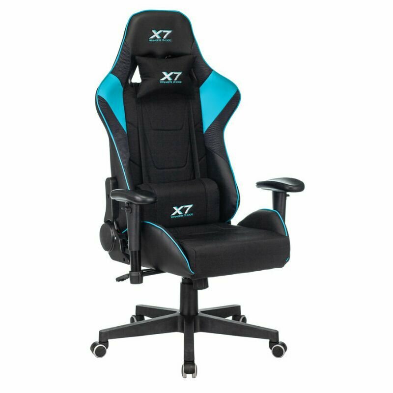 Кресло A4Tech X7 GG-1100 черный/голубой