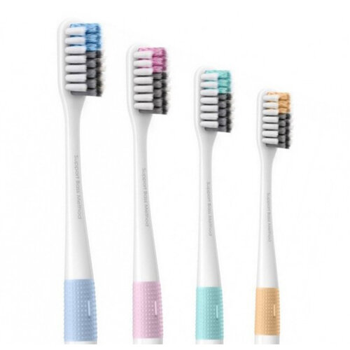 Xiaomi Набор зубных щеток DR.BEI Bass Toothbrush Classic with 1 Travel Package 4 Pieces