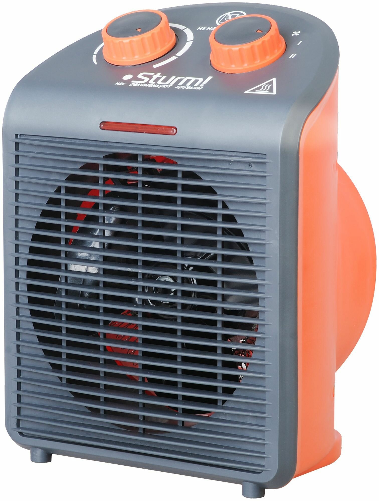 Тепловентилятор STURM! FH2001, 2000Вт, с термостатом, 3 режима, черный, оранжевый
